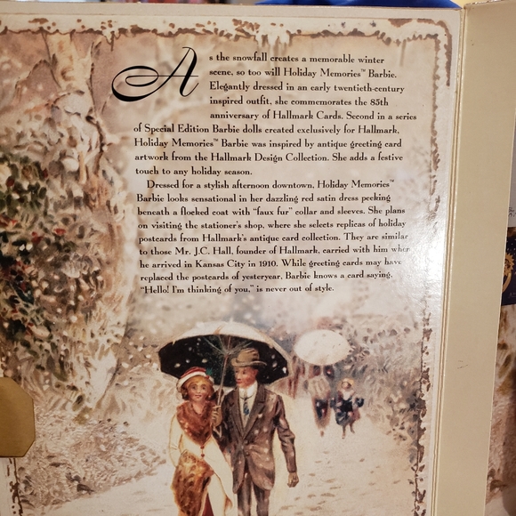 Hallmark Special Edition Holiday Memories Barbie 1995 - Picture 3 of 6